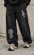 Vintage Washed Frayed Fleece Jogger
