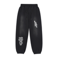 Vintage Washed Frayed Fleece Jogger