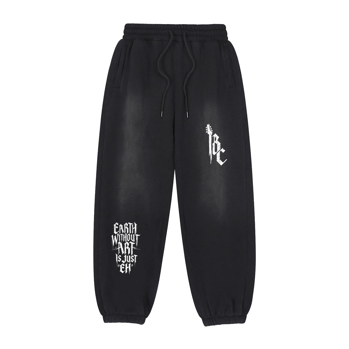 Vintage Washed Frayed Fleece Jogger
